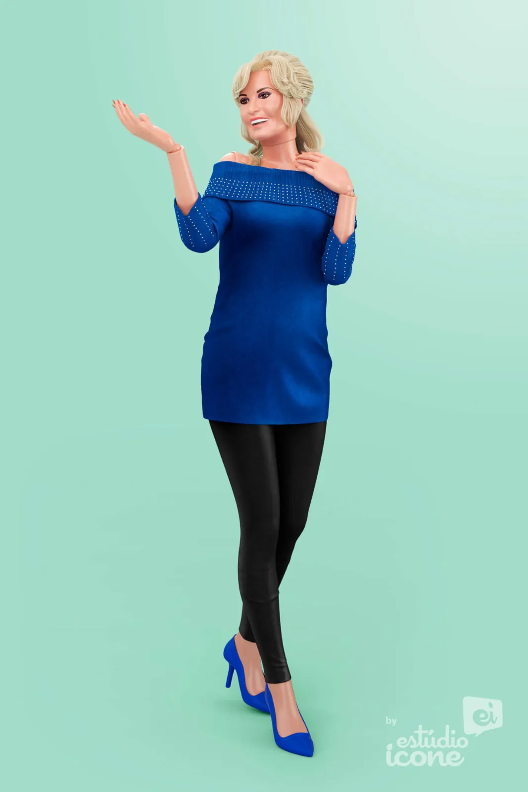 Netflix The Politician — Boneca Vestido Azul