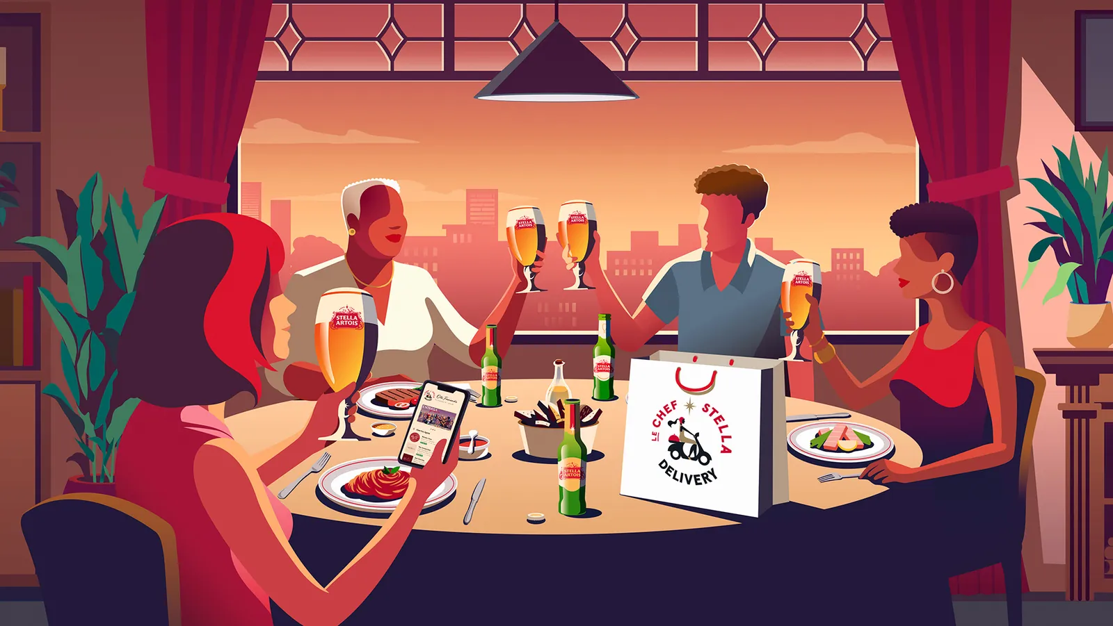 Stella Artois Le Chef — Delivery dinner scene