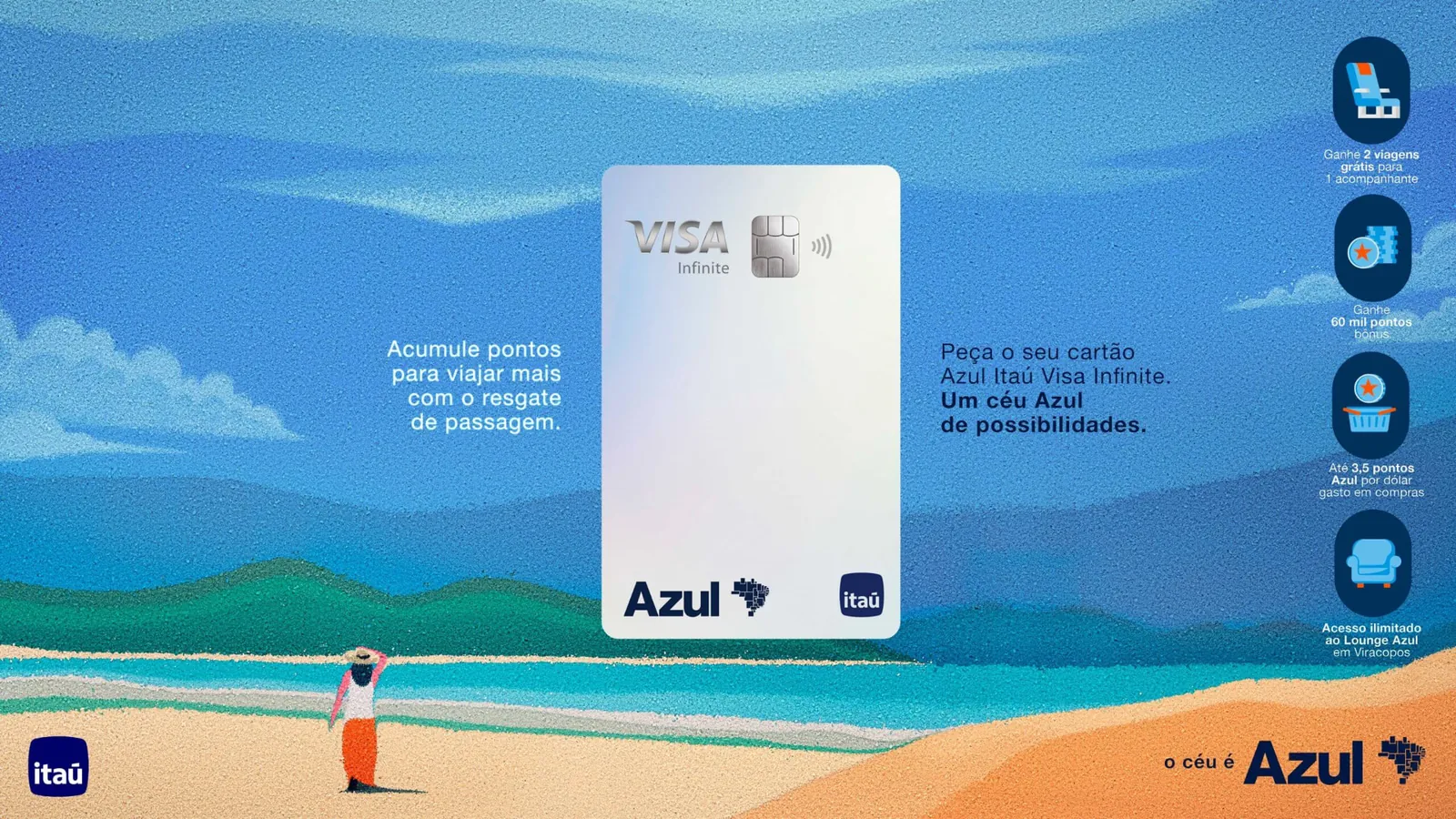 Azul Visa Infinite — Praia